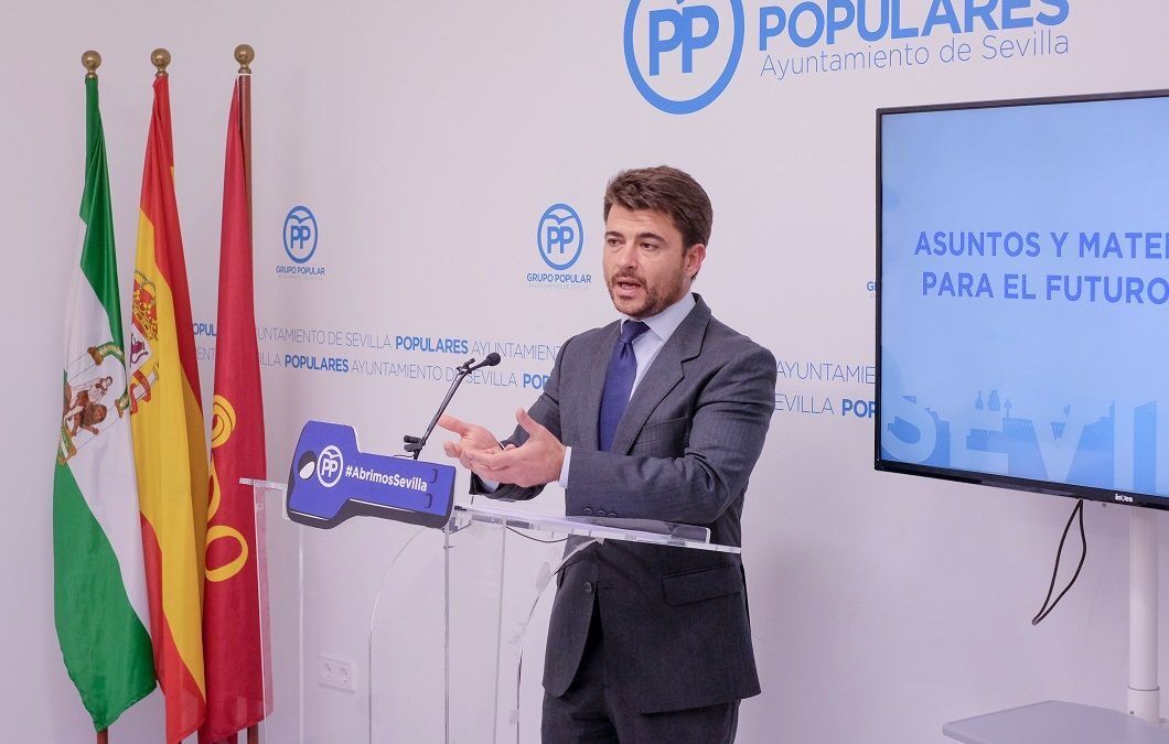 Beltrán Pérez, portavoz del PP en el Ayuntamiento de Sevilla. FOTO. Lince.