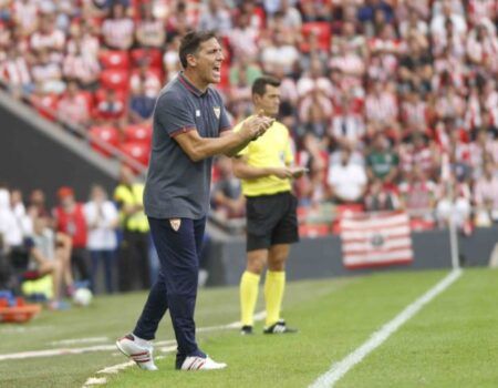 Berizzo sigue sin ganarle al Athletic, como al Madrid, el Almería y el Betis