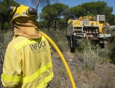 Nuevo incendio forestal en El Ronquillo, ya estabilizado