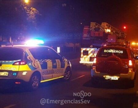 Extinguido un incendio en el edificio de Telefónica de Luis Montoto