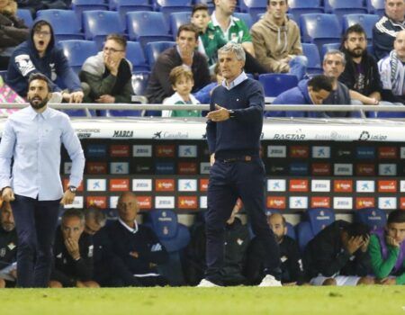 Setién: «Hemos tenido el balón, pero nos faltó ese punto de lucidez de otras veces»