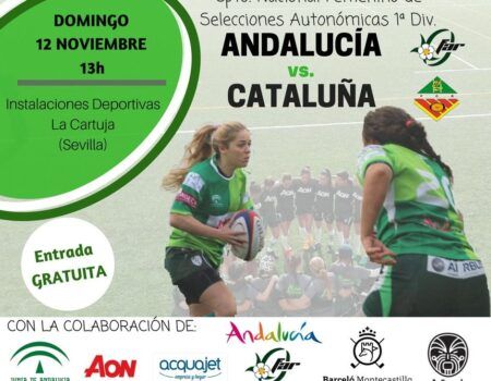 El domingo, duelo Andalucía-Cataluña de rugby femenino en La Cartuja