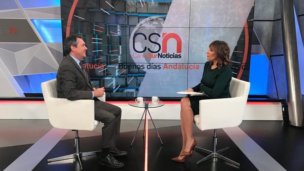 Juan Espadas, entrevistado en Canal Sur TV.