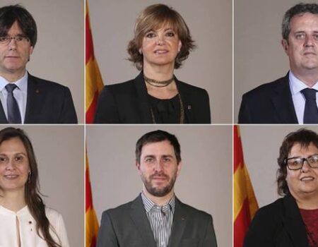 Puigdemont y sus consejeros huídos plantan a la Audiencia Nacional