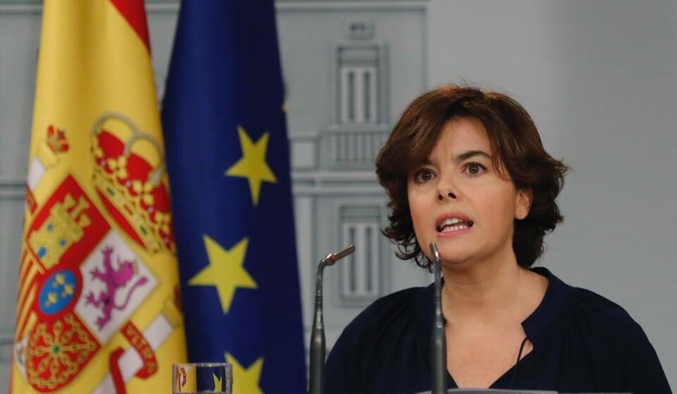 Soraya Sáenz de Santamaría, vicepresidenta del gobierno de España.