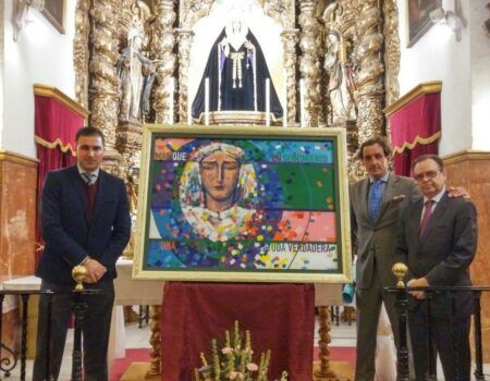 Así es el cartel de la Esperanza, obra de Cerezal