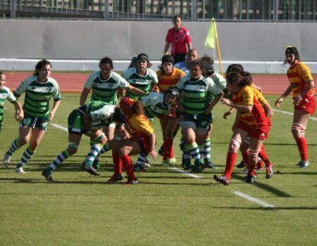 La Selección Andaluza femenina de rugby pierde 13-24 ante la Catalana en La Cartuja
