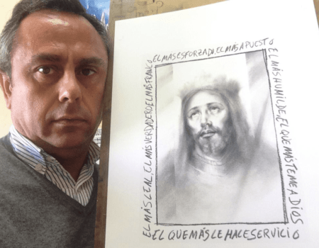 Ricardo Suárez, autor de la imagen del Premio CEU Fernando III