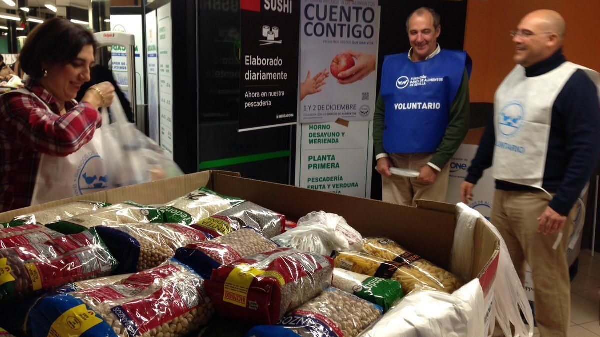 En esta campaña se ha recogido un 5% menos de alimentos que en 2016