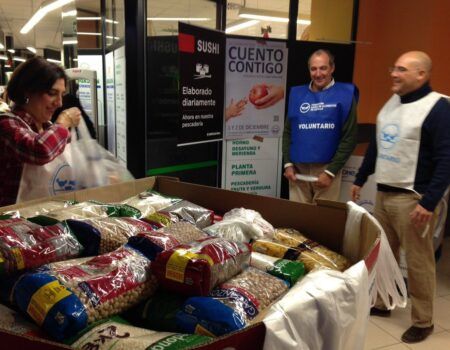 El Banco de Alimentos recauda 700 toneladas de alimentos, un 3% menos que en 2016