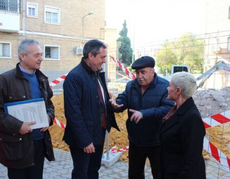 Zafarrancho de obras de mejora y reurbanización en el Barrio A de San Pablo