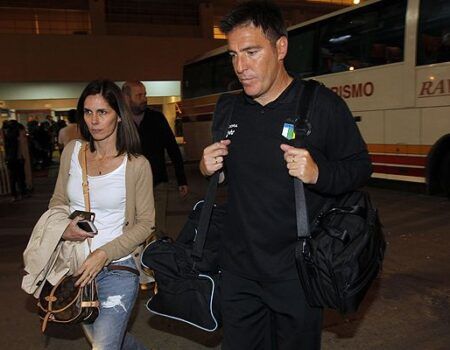 Berizzo regresó este sábado a Sevilla con una veintena de familiares para pasar la Nochebuena