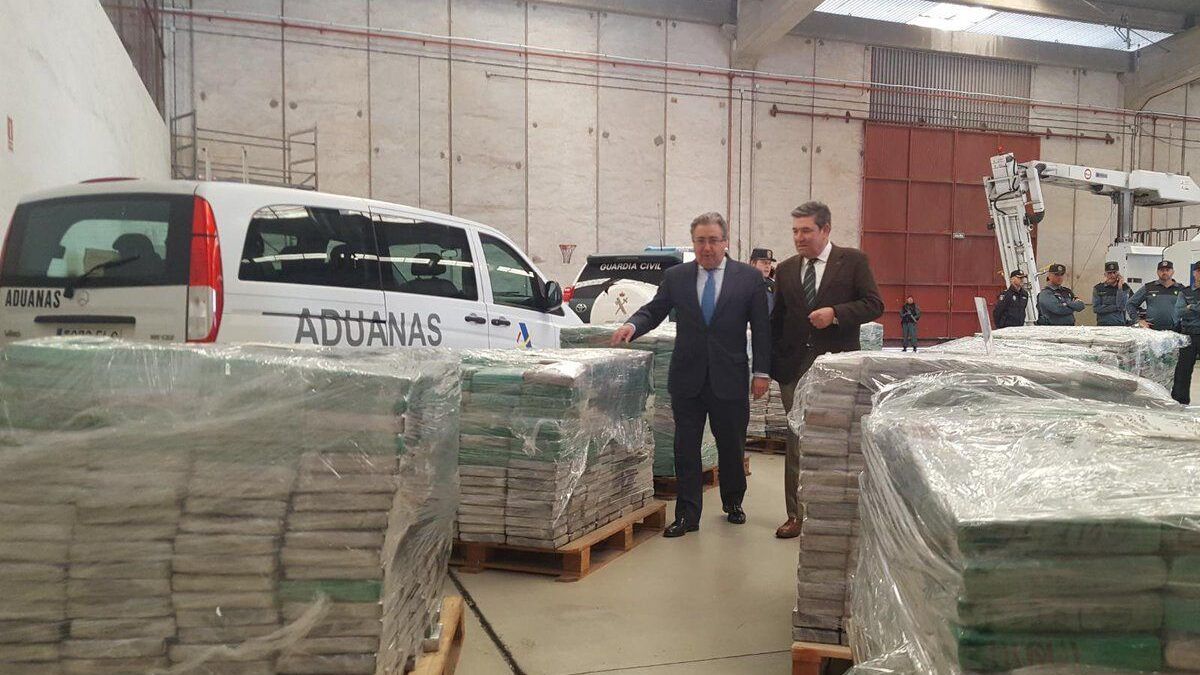 Se trata del mayor alijo de cocaína incautada en España en 18 años.