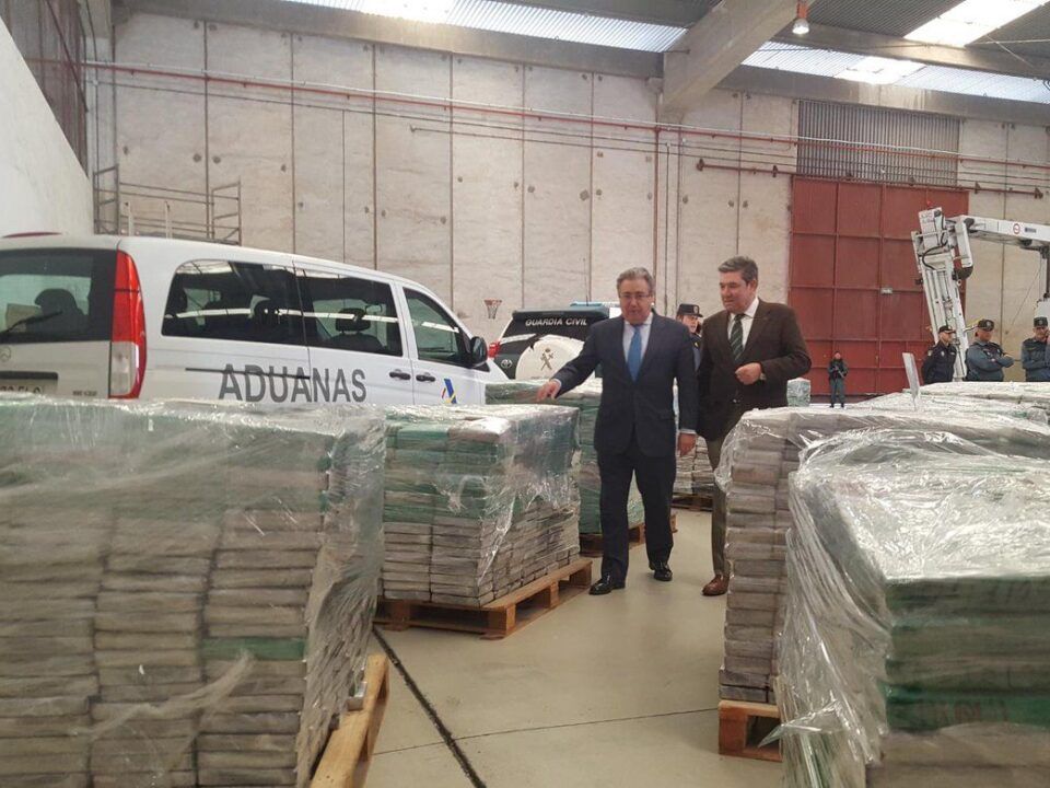 Se trata del mayor alijo de cocaína incautada en España en 18 años.