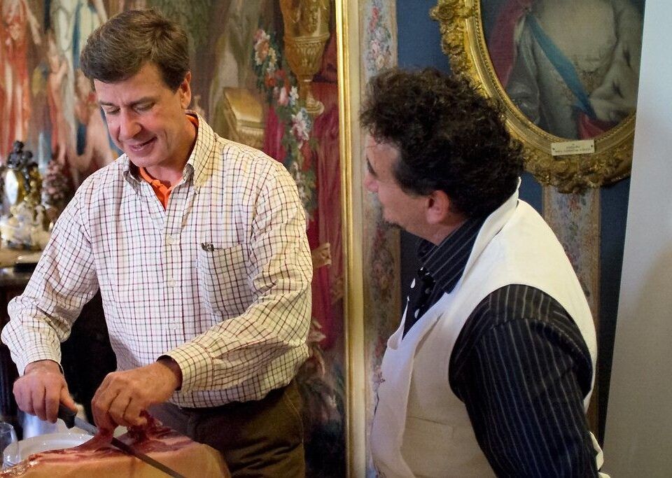 El jamón ibérico, uno e los productos estrella de casa de Alba.