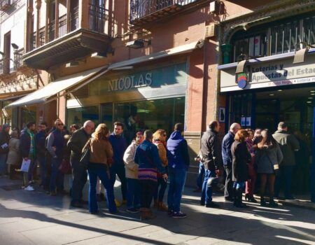 Sevilla, la ciudad andaluza más agraciada con el «Gordo» del sorteo de Navidad