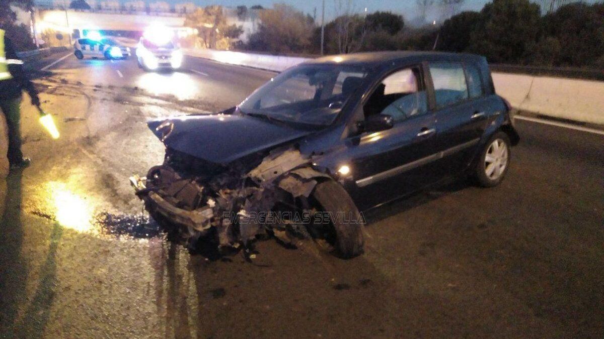 El vehículo implicado en el accidente.