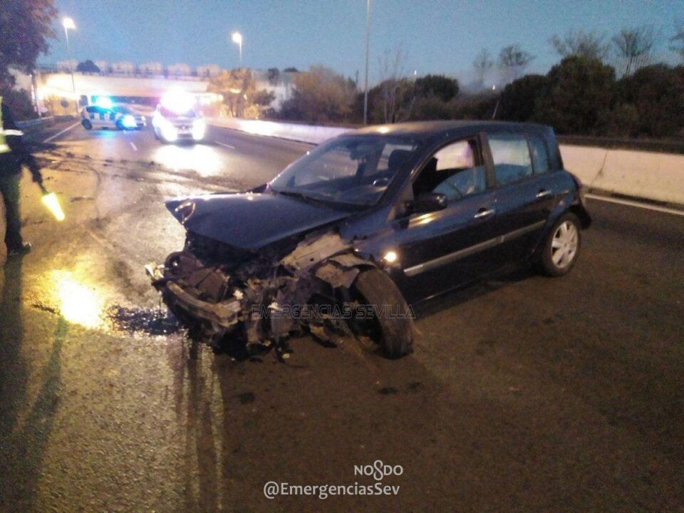 El vehículo implicado en el accidente.