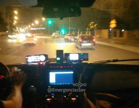 Muere un motorista al estrellarse contra un árbol en la avenida de María Luisa