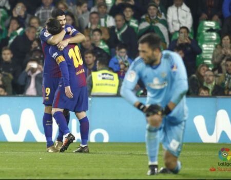 El Barcelona remató ante el Betis la mitad de veces que el Real Madrid en el Bernabéu