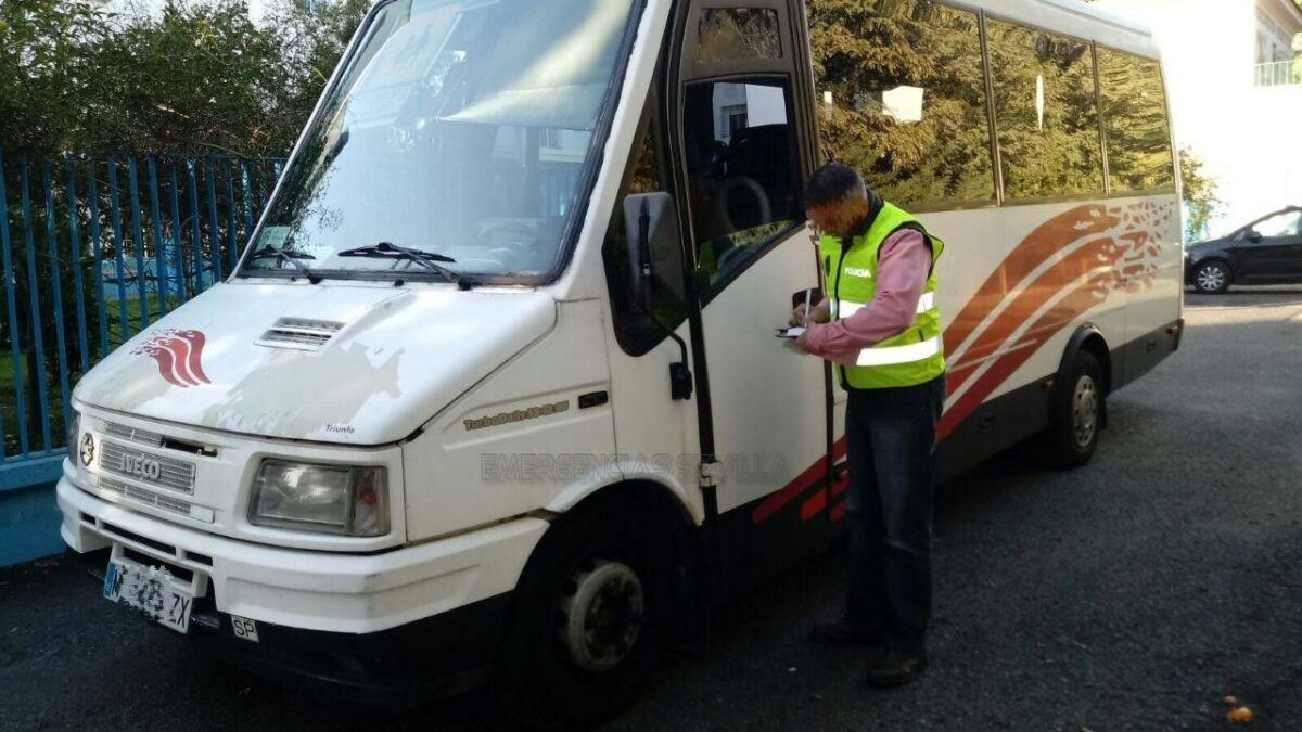 El bus escolar interceptado