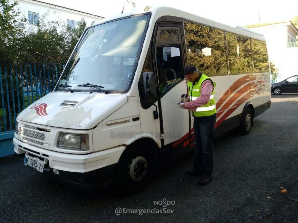 El bus escolar interceptado