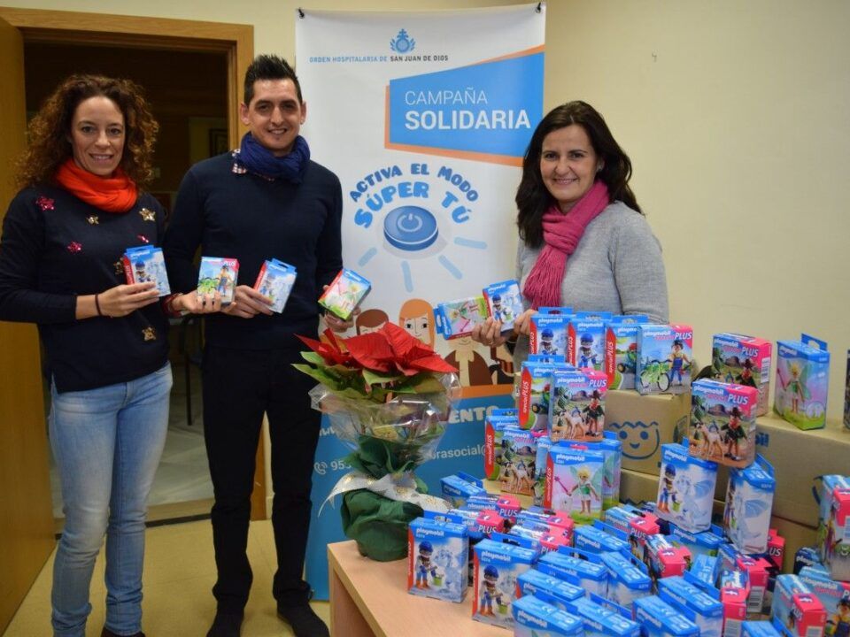 179 niños de familias usuarias de los Servicios Sociales de San Juan de Dios en Sevilla recibirán estos regalos el día de Reyes