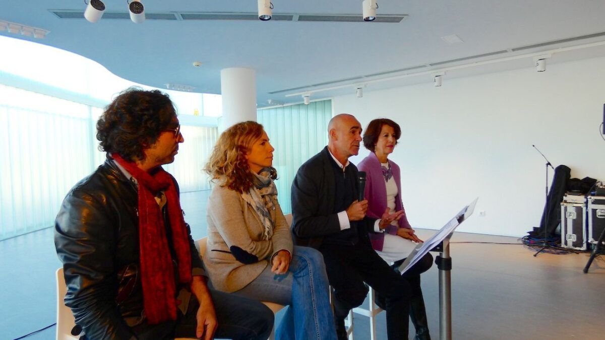 Un momento de la presentación de la Factoría Cultural del Polígono Sur