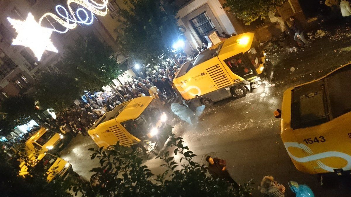 Lipasam recoge menos residuos en la cabalgata de 2018