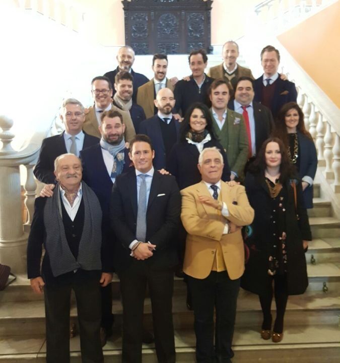 Artistas participantes en la exposición "Reflejos de Murillo"