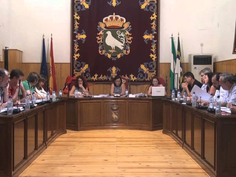 Pleno municipal en Palomares del Río