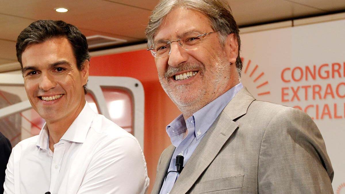 Pérez Tapias con Pedro Sánchez