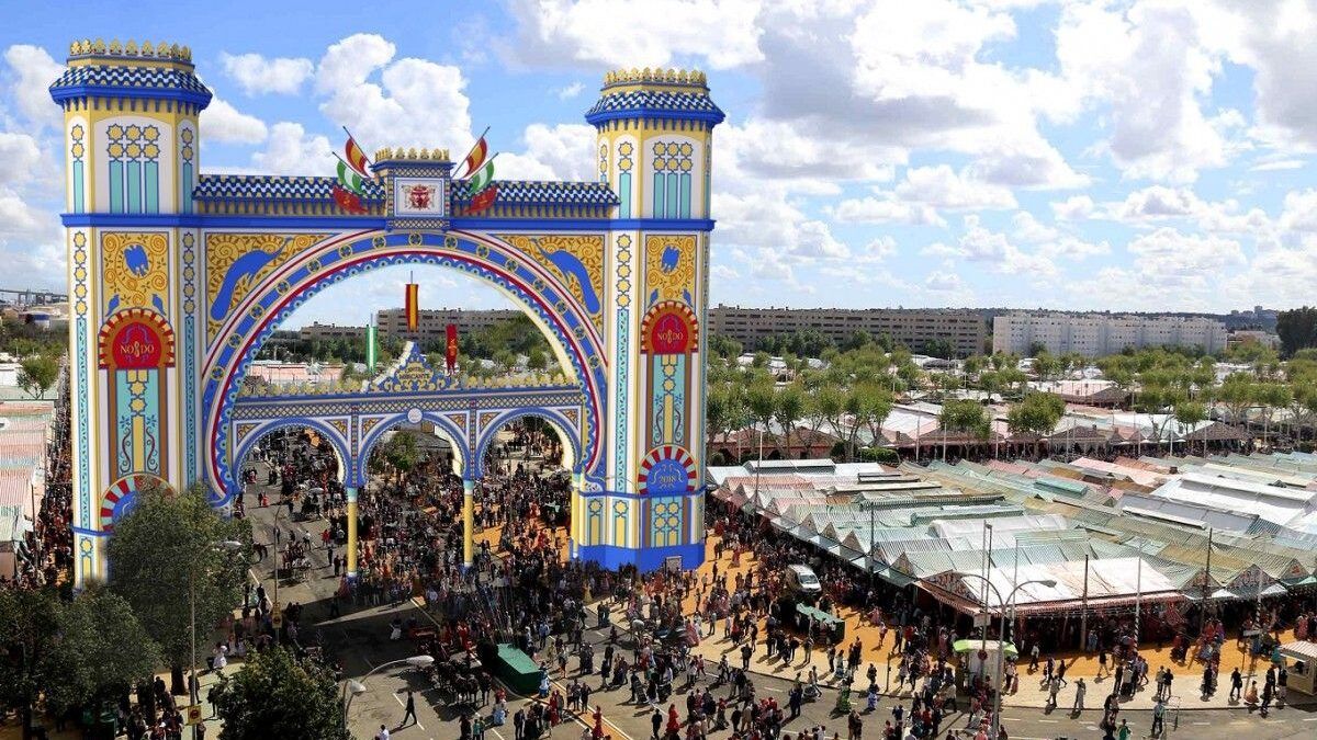Recreación de la portada de la Feria de Abril 2018