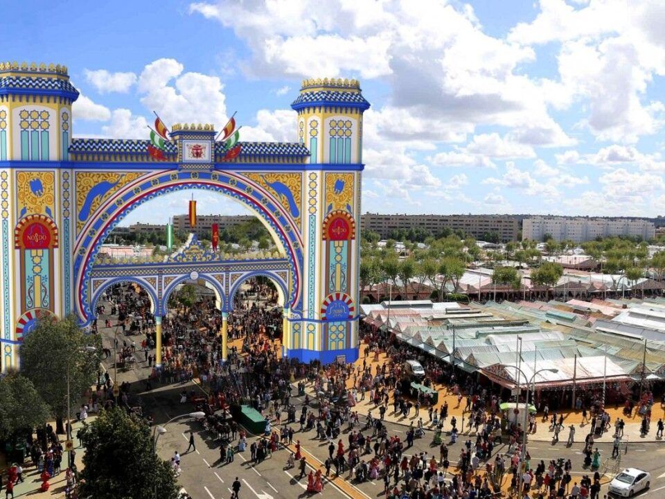 Recreación de la portada de la Feria de Abril 2018
