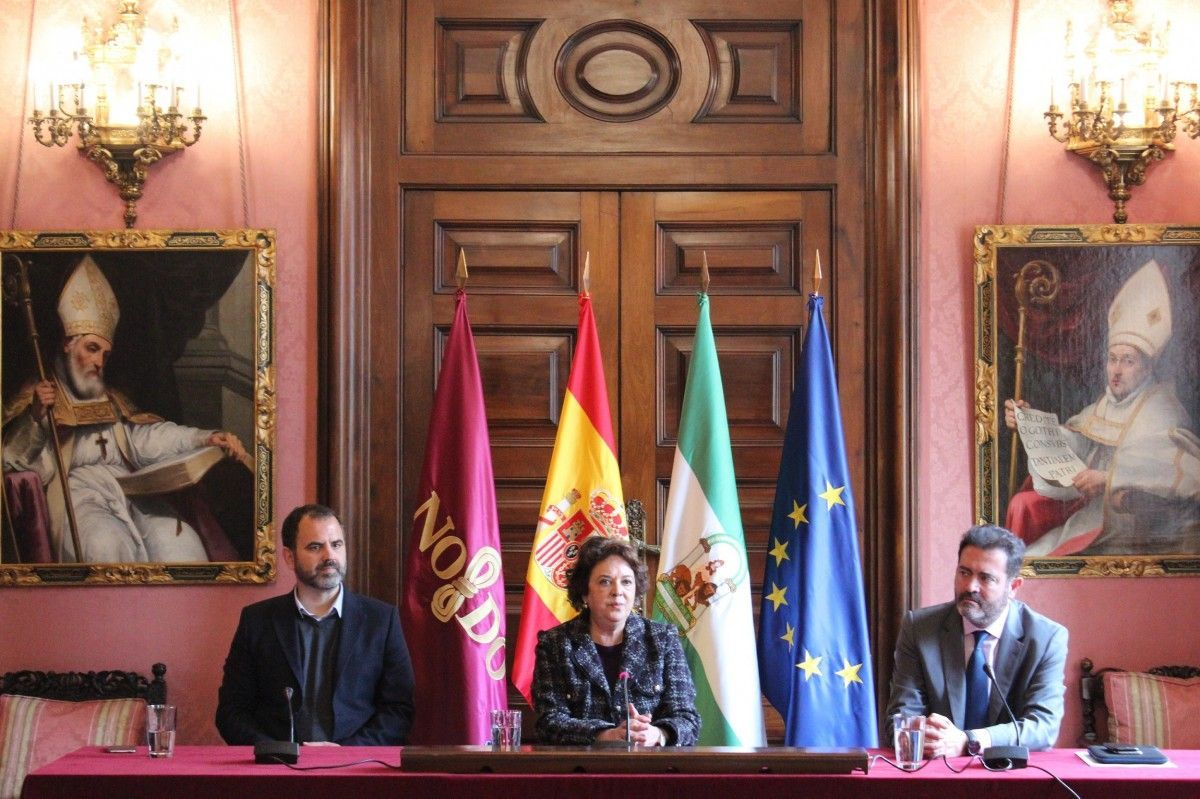 Carmen Castreño, ha presentado hoy esta primera edición de DreamHack Sevilla, junto con Jesús Rojas, gerente de FIBES, y el director de DreamHack Spain, Arturo Castelló