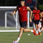 Correa entrena con normalidad y estará disponible ante el United este miércoles