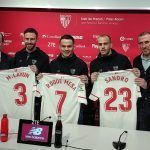 Layún, Roque Mesa y Sandro responden a las preguntas sobre el Betis en su presentación como sevillistas