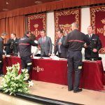 Reconocimiento a 41 bomberos por dedicación y años de servicio, en el Día del Patrón