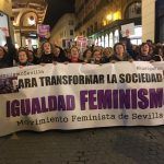 Multitudinaria manifestación en Sevilla por el Día Internacional de la Mujer