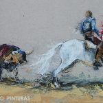 Andrea Galindo inaugura «Abril en colores» exposición sobre los Toros y la Feria de Abril