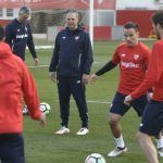 Joaquín Caparrós dirige su segundo entrenamiento, ya con Nzonzi a sus órdenes