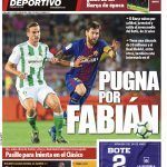 El interés del Barça por Fabián acapara la portada de Mundo Deportivo