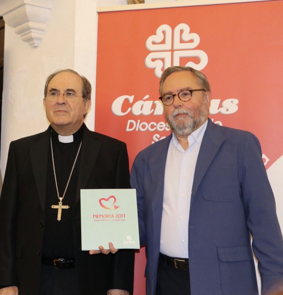 Monseñor Juan José Asenjo y Mariano Pérez de Ayala