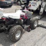 La Policía intercepta un quad conducido por una niña “de chupete”