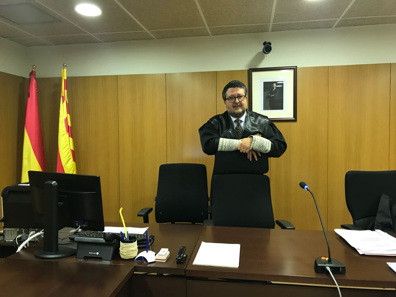 El juez Serrano ha estado cuarenta días al frente del Juzgado de Familia de Badalona.