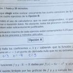 Grave error en el examen de Matemáticas de la Selectividad