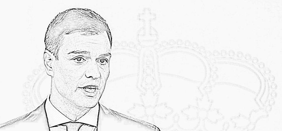 Pedro Sánchez en su primera comparecencia