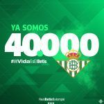 El Real Betis ya supera los 40.000 abonados
