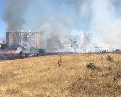 Un incendio de pastos alarma a los vecinos de Nueva Sevilla