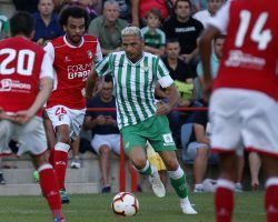 El VAR es el protagonista en el amistoso del Real Betis ante el Sporting de Braga en Cartaya